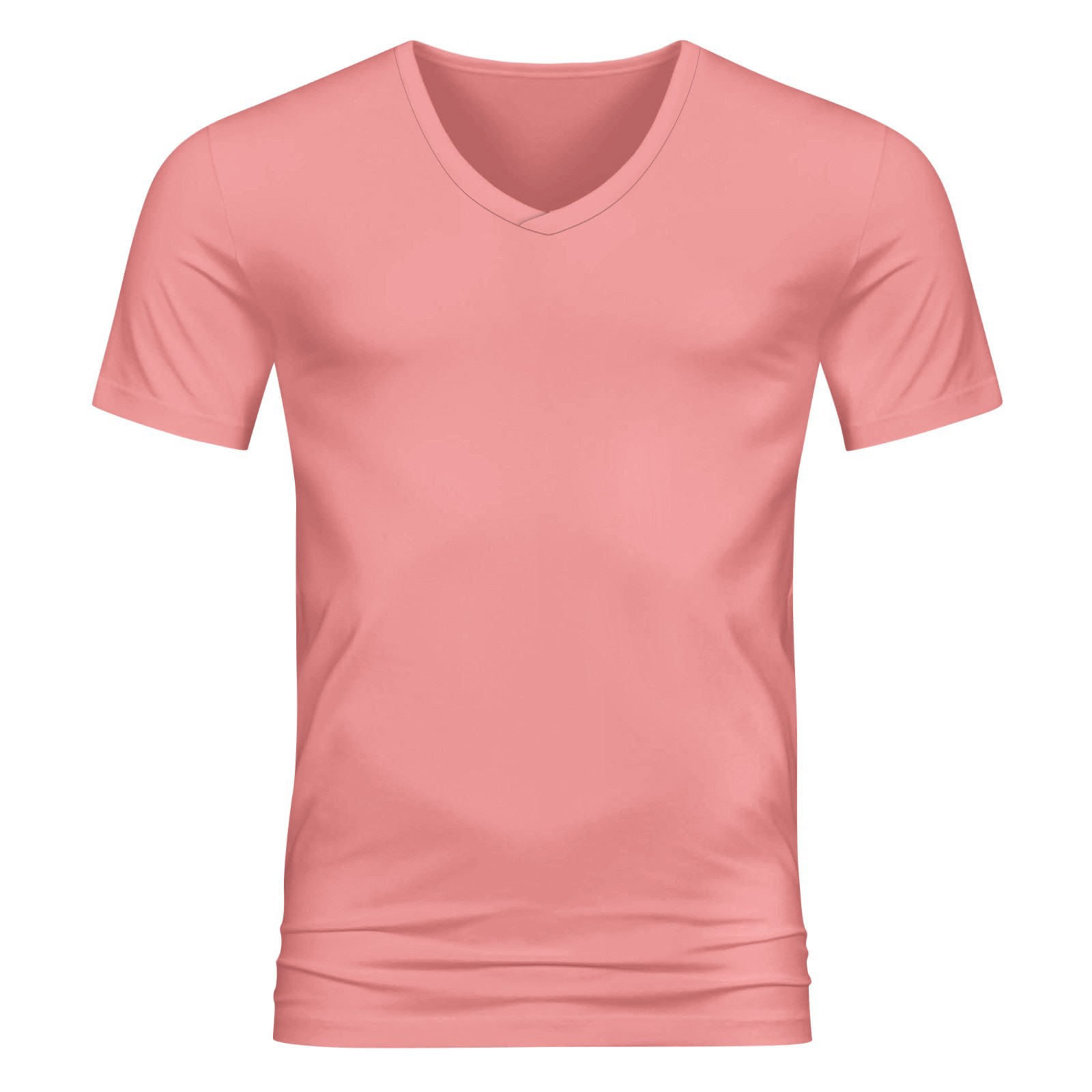 thumbnail image 4 of Camiseta de manga corta con cuello en V para hombre, de secado rápido y transpirable, material spandex, adecuada para el gimnasio o para correr., 4 of 4